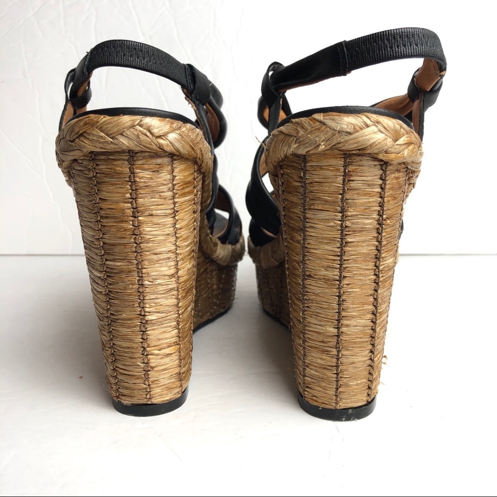 Bacio 61 leather platform wedges - Picture 7 of 9